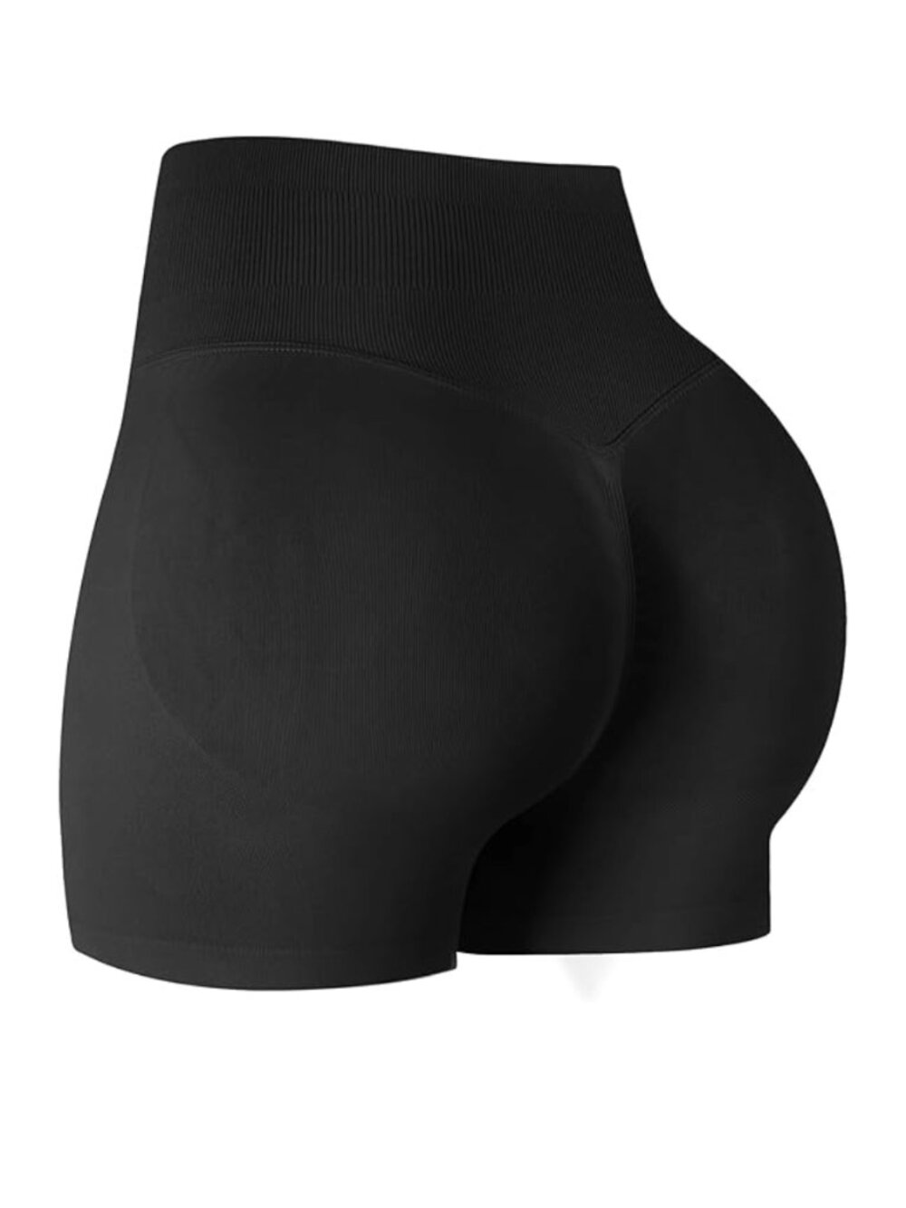 Women's High Waisted Seamless Butt Lifting Shorts, Size Medium